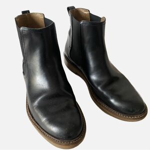 Kickers Women’s Oxford Chic Slip-On Black Leather Chelsea Boots